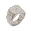 Louis Vuitton Monogram Ring M Size #19 No. 19 Silver Colour M62487
