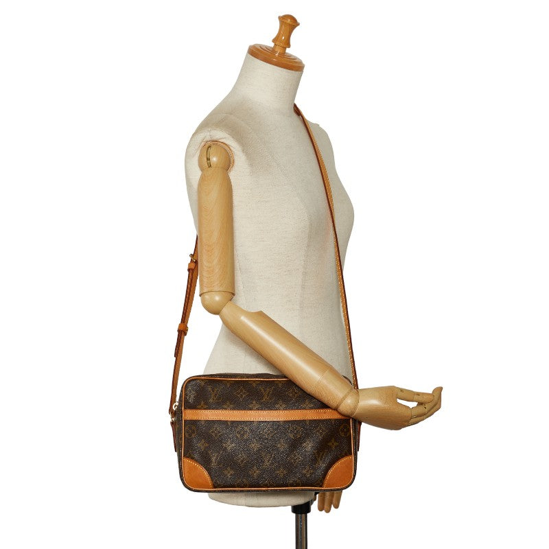 Louis Vuitton Monogram Trocadero 27 Slipper Shoulder Bag M51274 Brown PVC Leather  Louis Vuitton