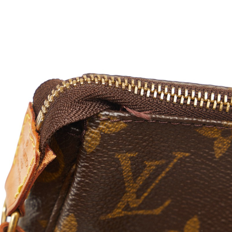 Louis Vuitton Monogram  Accessory Shoulder Bag Accessory Pocket M51980 Brown PVC Leather Ladies Louis Vuitton