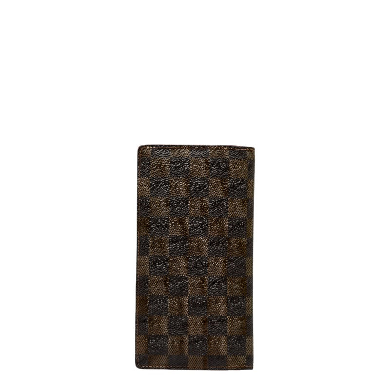 Louis Vuitton Damiere Portfolio Brother Long Wallet N60017 Brown PVC Leather  Louis Vuitton