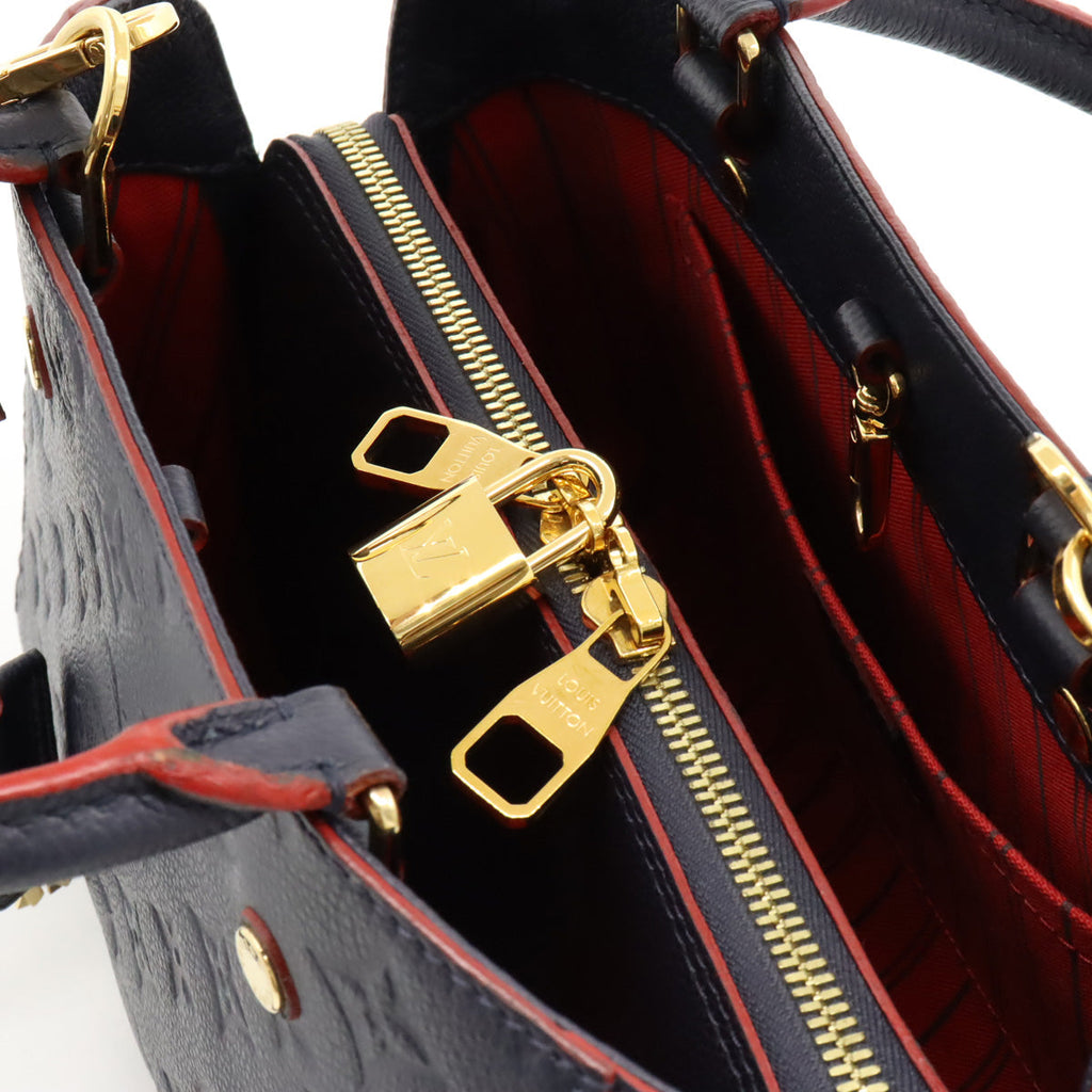 LOUIS VUITTON LOUIS VUITTON Monograms Monograms Monograms Montaigne BB Handbags 2WAY Sliding Shoulder Marine Rouge M42747