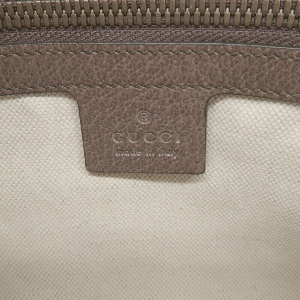 GUCCI Ophidia GG Supreme Leather Medium Shoulder Bag Beige 523354