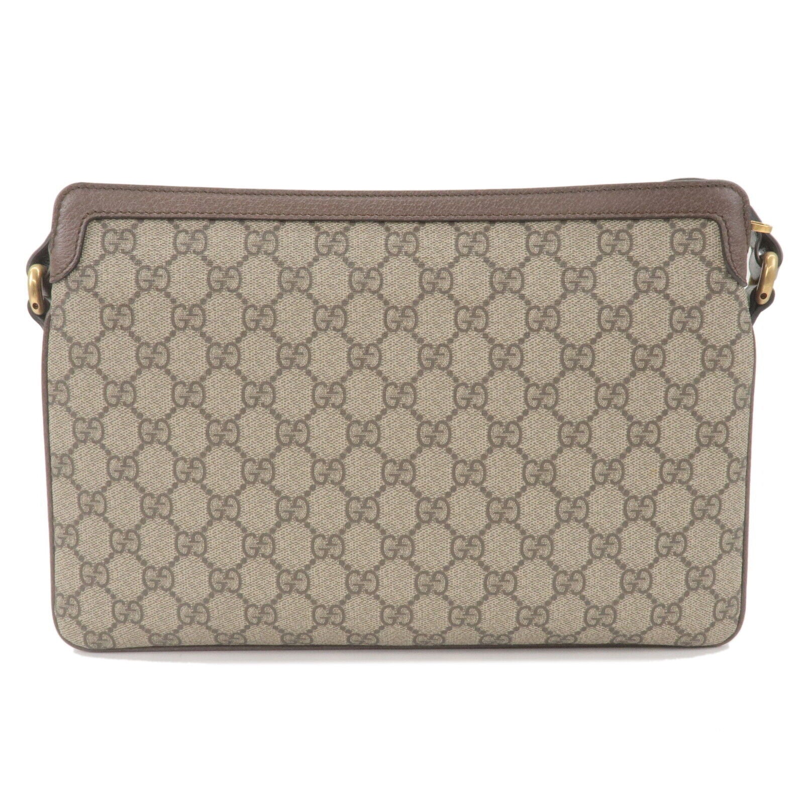 GUCCI Ophidia GG Supreme Leather Medium Shoulder Bag Beige 523354