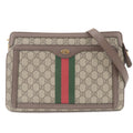 GUCCI Ophidia GG Supreme Leather Medium Shoulder Bag Beige 523354