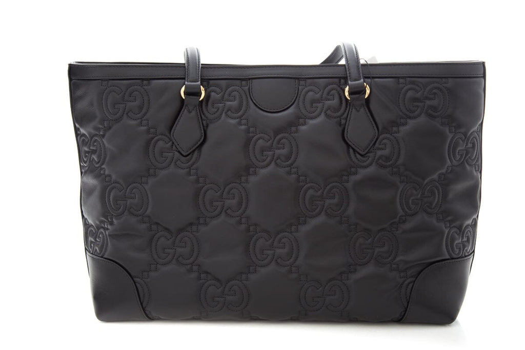 Gucci Black Puff Leather Tote