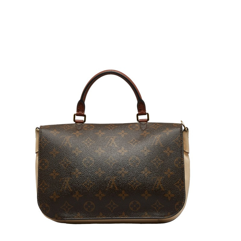 Louis Vuitton Monogram Vocal Handbag 2WAY M44353 Brown White Leather  Louis Vuitton