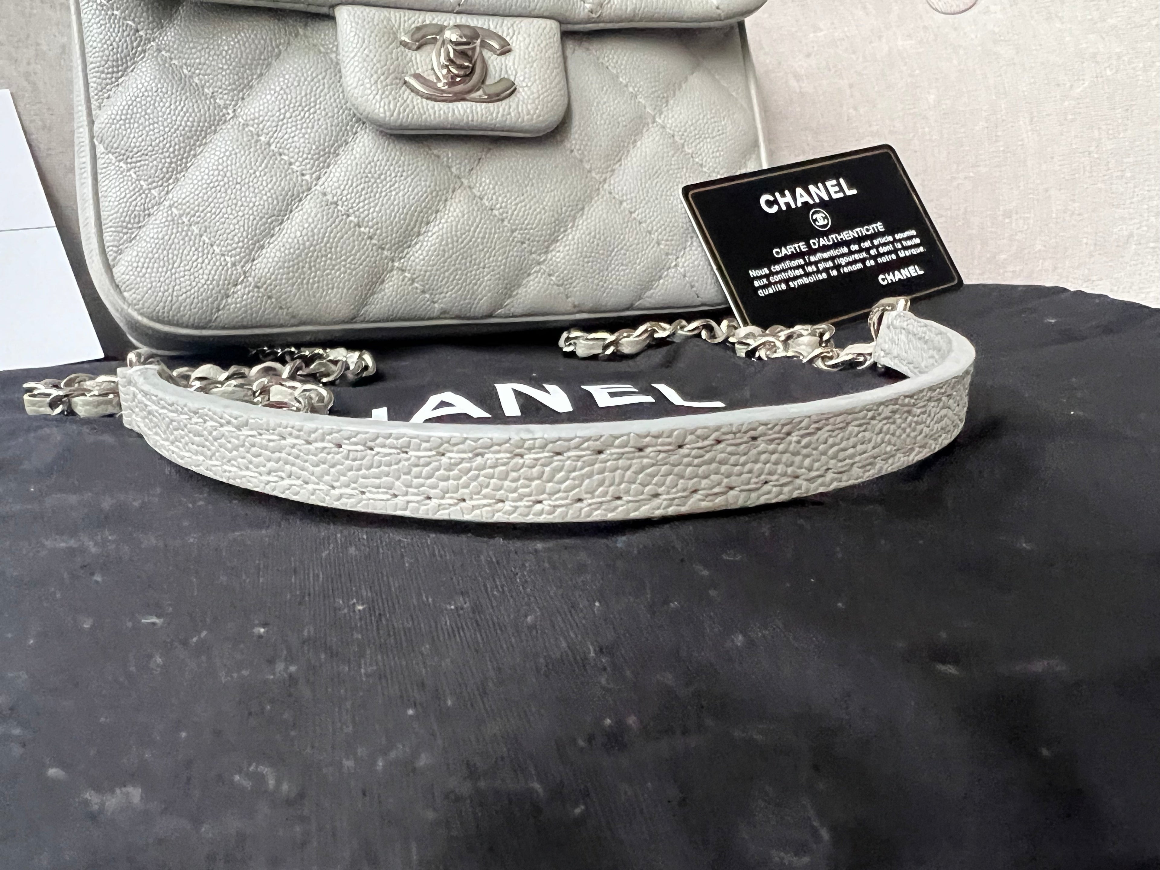 Chanel Grey Urban Mini Companion Flap