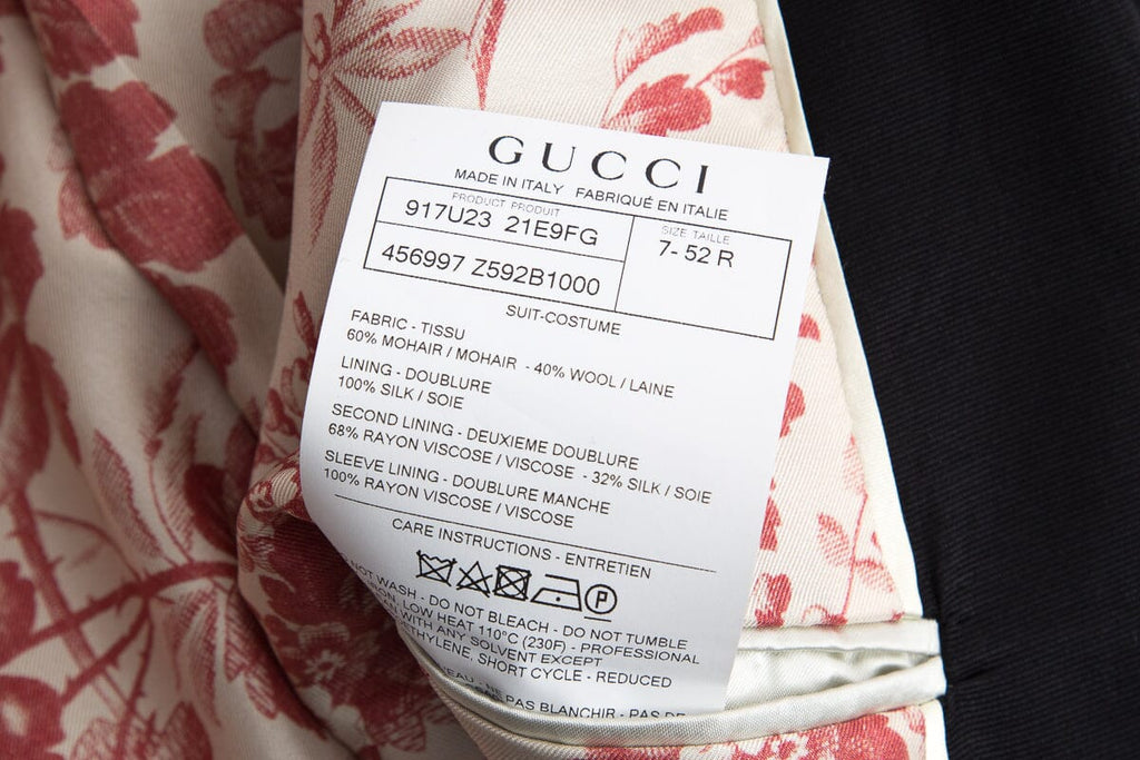 Gucci Black Mohair Tuxedo Jacket SZ 40 NWT