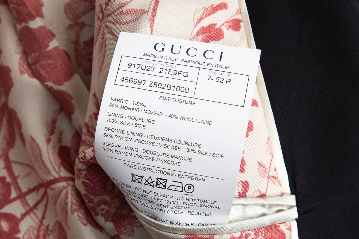 Gucci Black Mohair Tuxedo Jacket SZ 40 NWT