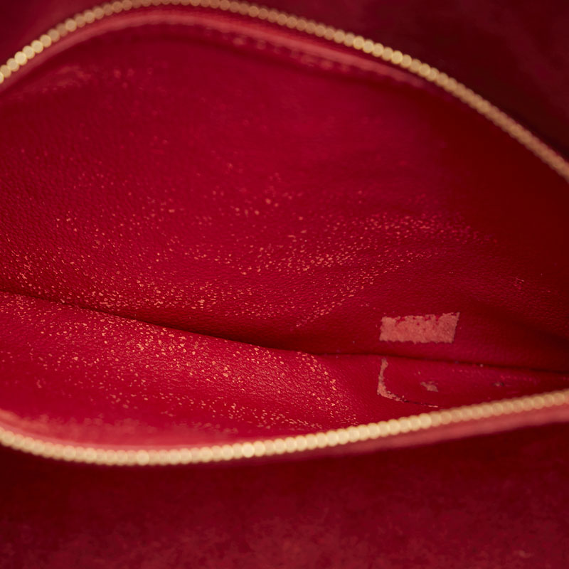 Louis Vuitton Louis Vuitton M42867 Boston Bag Leather Castilian Red