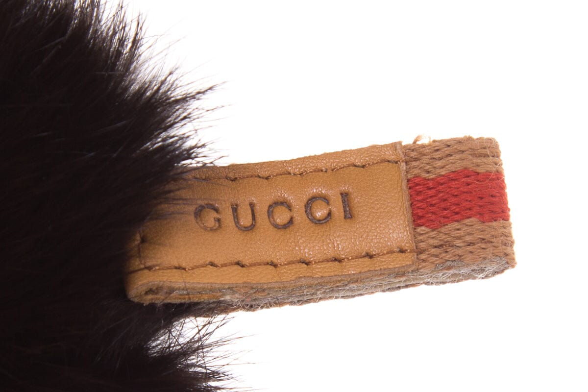 Gucci Vintage GG Fur Lined Hat