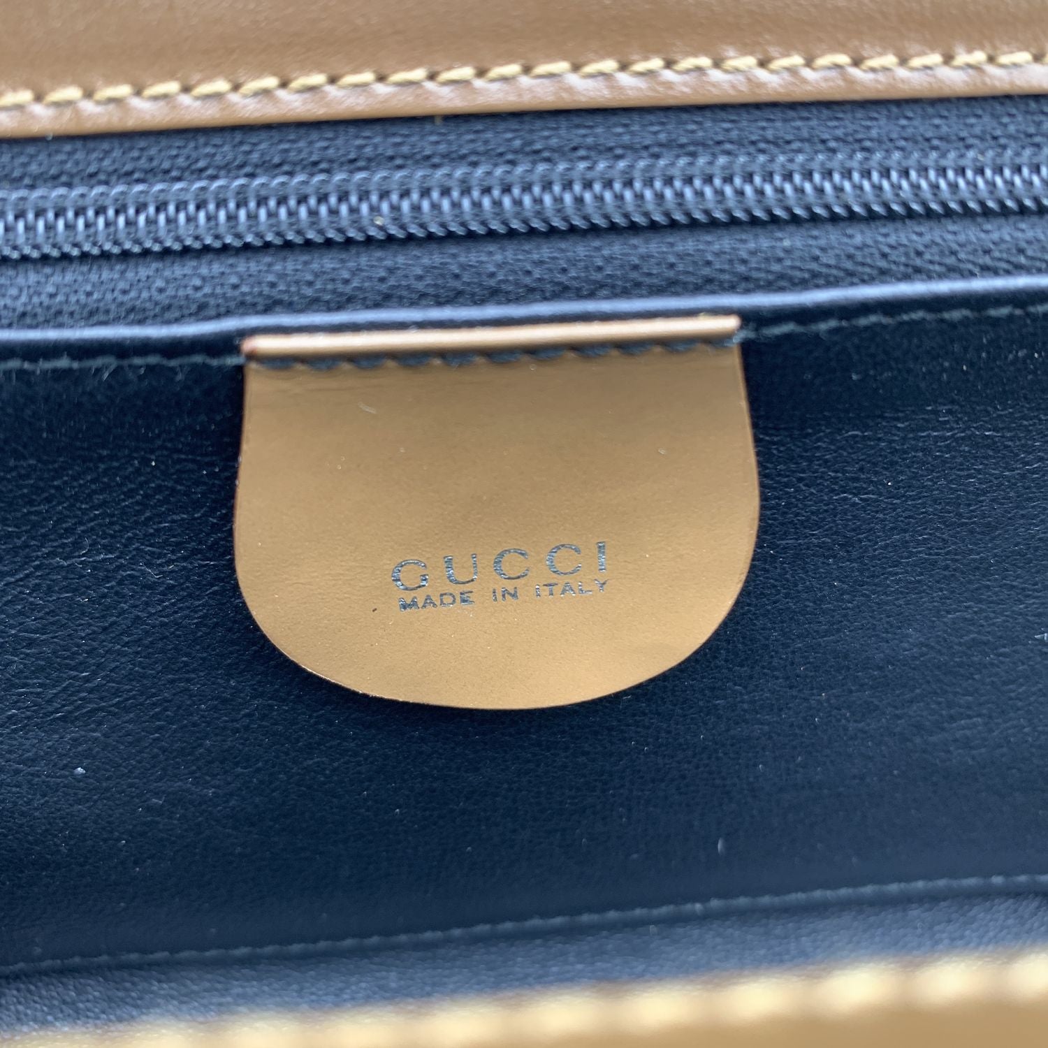 Gucci Vintage Metallic Patent Leather Evening Clutch Shoulder Bag