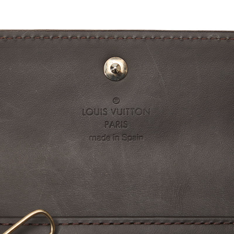 Louis Vuitton Monogram Glass Multicle 6 Keycase M66430 Brown Leather  Louis Vuitton