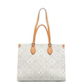 Louis Vuitton Louis Vuitton SINCE1854 M59614 Toddler Bag Leather/Jagard Eckle White Brown Ladies Toddler