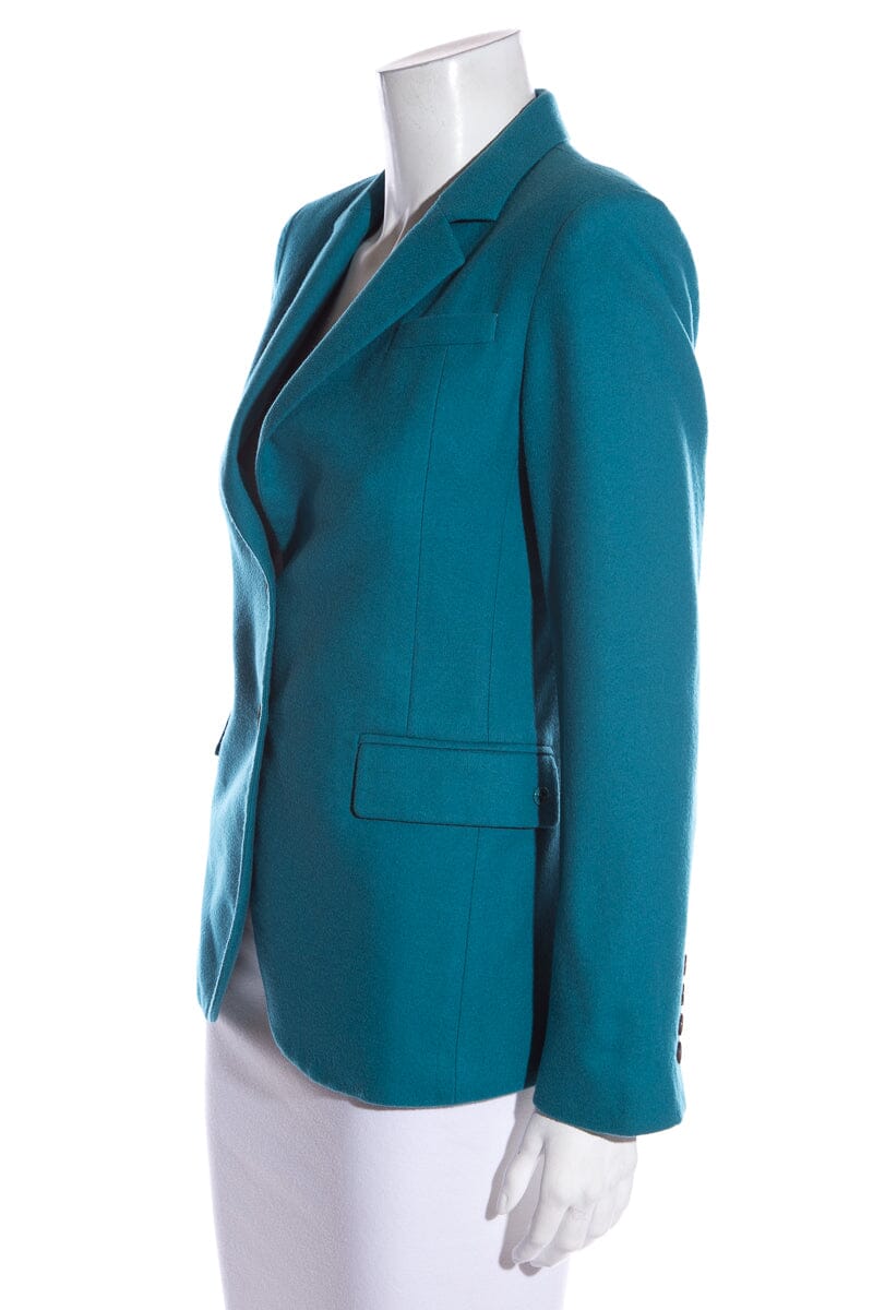 Gucci Teal Wool Blazer SZ 42