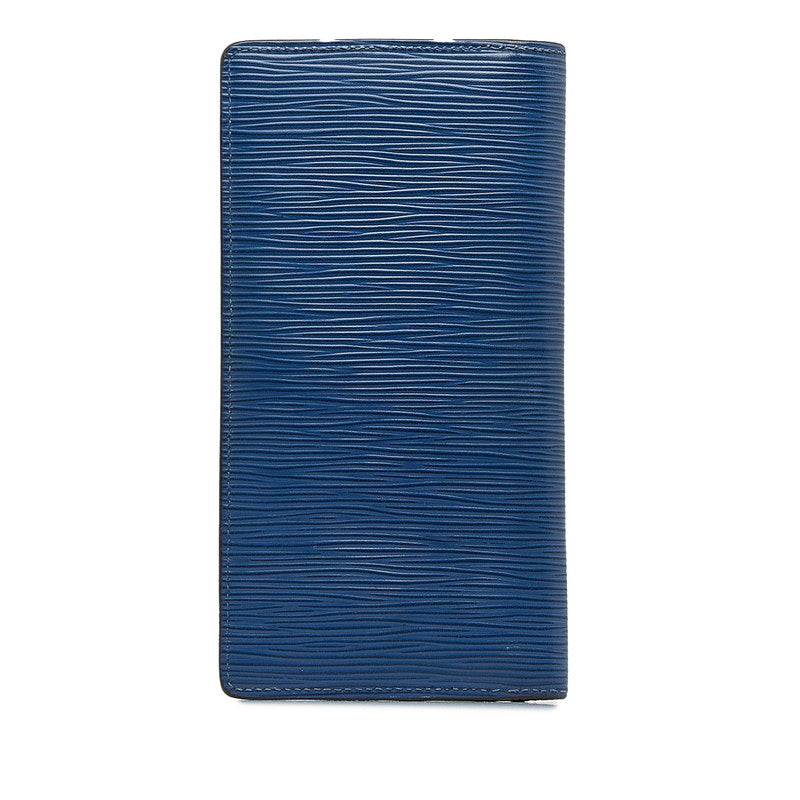 Louis Vuitton Epic Portfolio Braza Long Wallet M60616 Blue-Rest Leather Ladies Louis Vuitton
