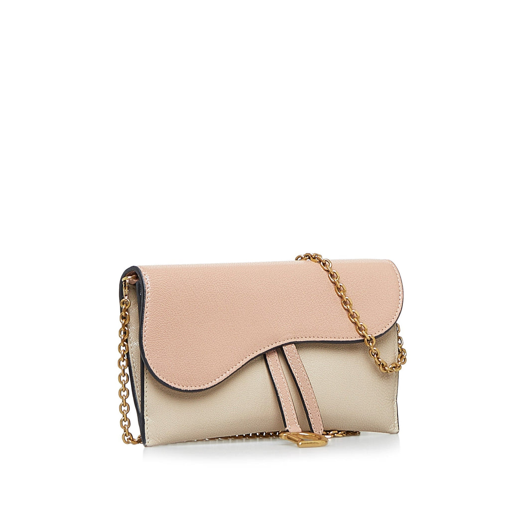 DIOR Saddle Wallet On Chain Crossbody Bag