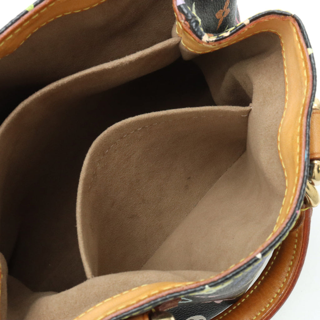 Louis Vuitton Monogram Multicolor Audra Handbag Black Black M40048