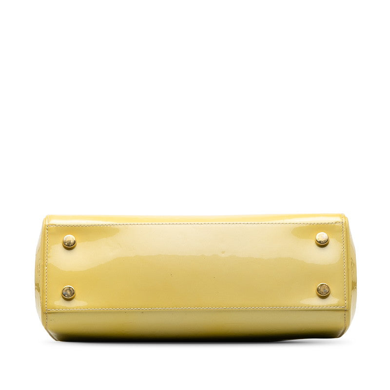Louis Vuitton Monograms Verney M90108 Handbag Patent Leather Citrine Yellow  Citrus