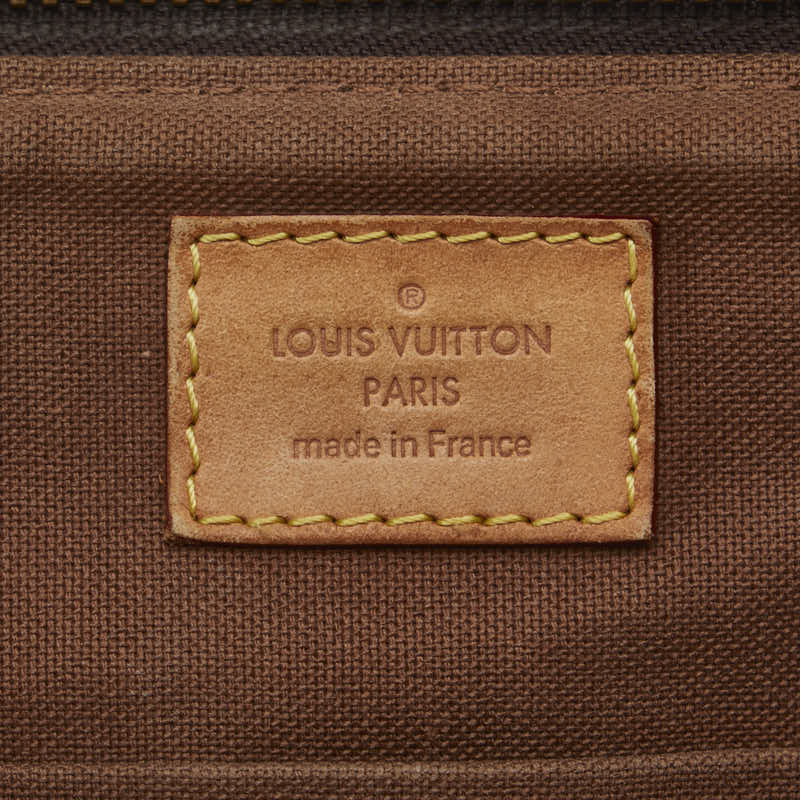 Louis Vuitton Palermo PM Handbag 2WAY M40145 Brown PVC Leather