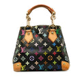 Louis Vuitton Monogram Multicolor M40048 Handbag PVC/Laser Noir Black