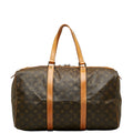 Louis Vuitton Monogram Baseball 45 Boston Bag M41624 Brown PVC Leather  Louis Vuitton
