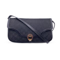 Gucci Vintage Black Monogram Canvas Convertible Shoulder Bag