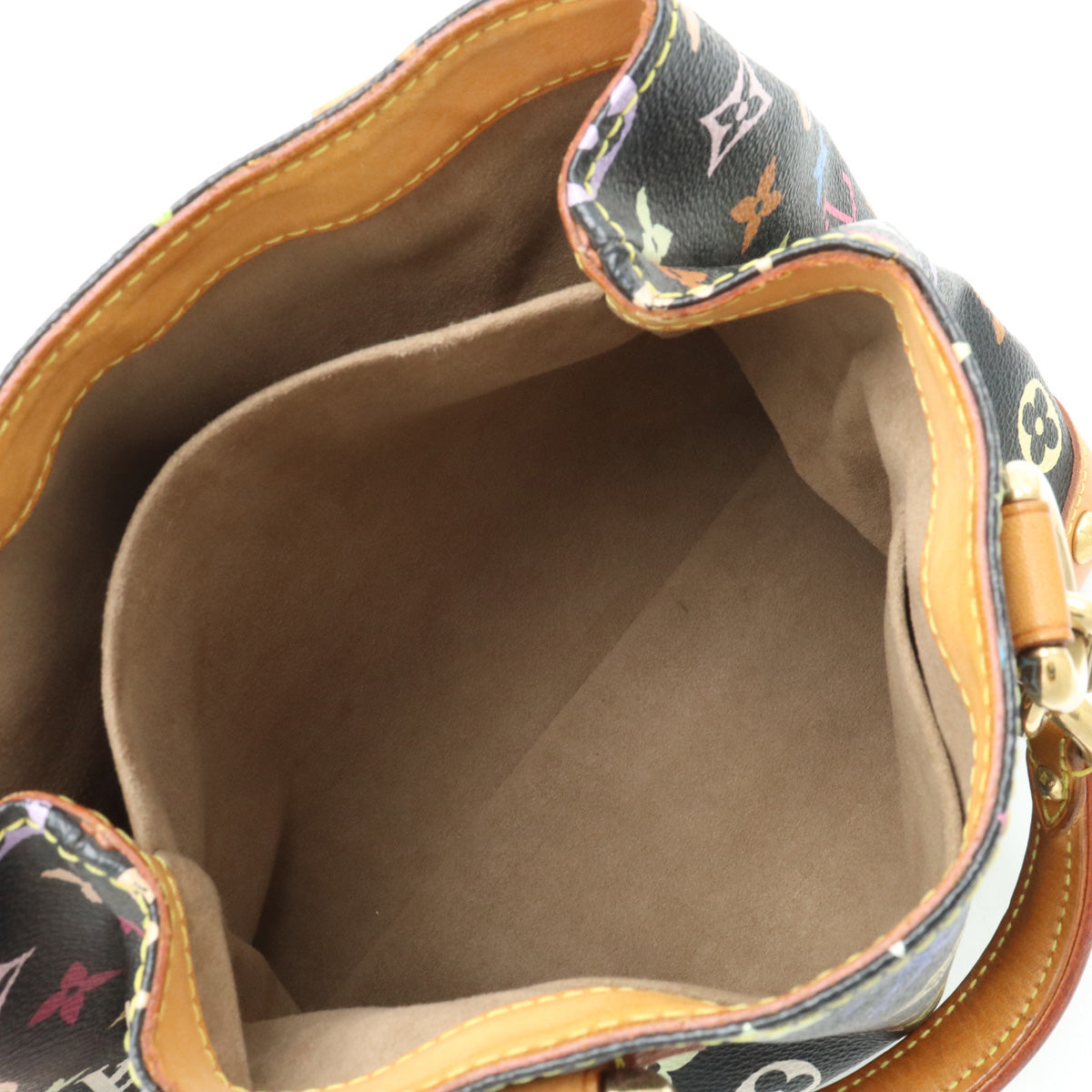 Louis Vuitton Monogram Multicolor Audra Handbag Black Black M40048
