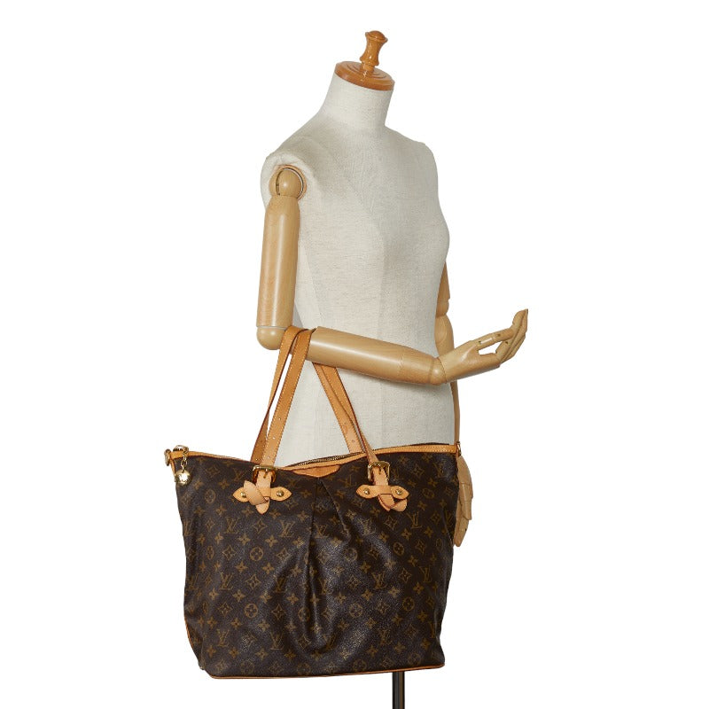 Louis Vuitton Monogram Palermo GM Shoulder Bag M40146 Brown PVC Leather  Louis Vuitton