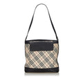 Pre-Loved Burberry Brown Nova Check Canvas Shoulder Bag United Kingdom