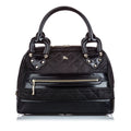 Pre-Loved Burberry Black Nylon Fabric Quilted Manor Handbag United Kingdom