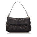 Pre-Loved Fendi Black Python Leather Chef Baguette Italy