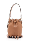 Pre-Loved Fendi Brown Light Calf Leather skin Mon Tresor Mini Bag Italy