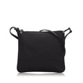 Pre-Loved Fendi Black Canvas Fabric Zucchino Crossbody Bag Italy