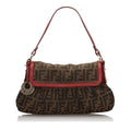 Pre-Loved Fendi Brown Canvas Fabric Zucca Chef Baguette ITALY