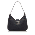 Pre-Loved Fendi Blue Denim Fabric Shoulder Bag Italy