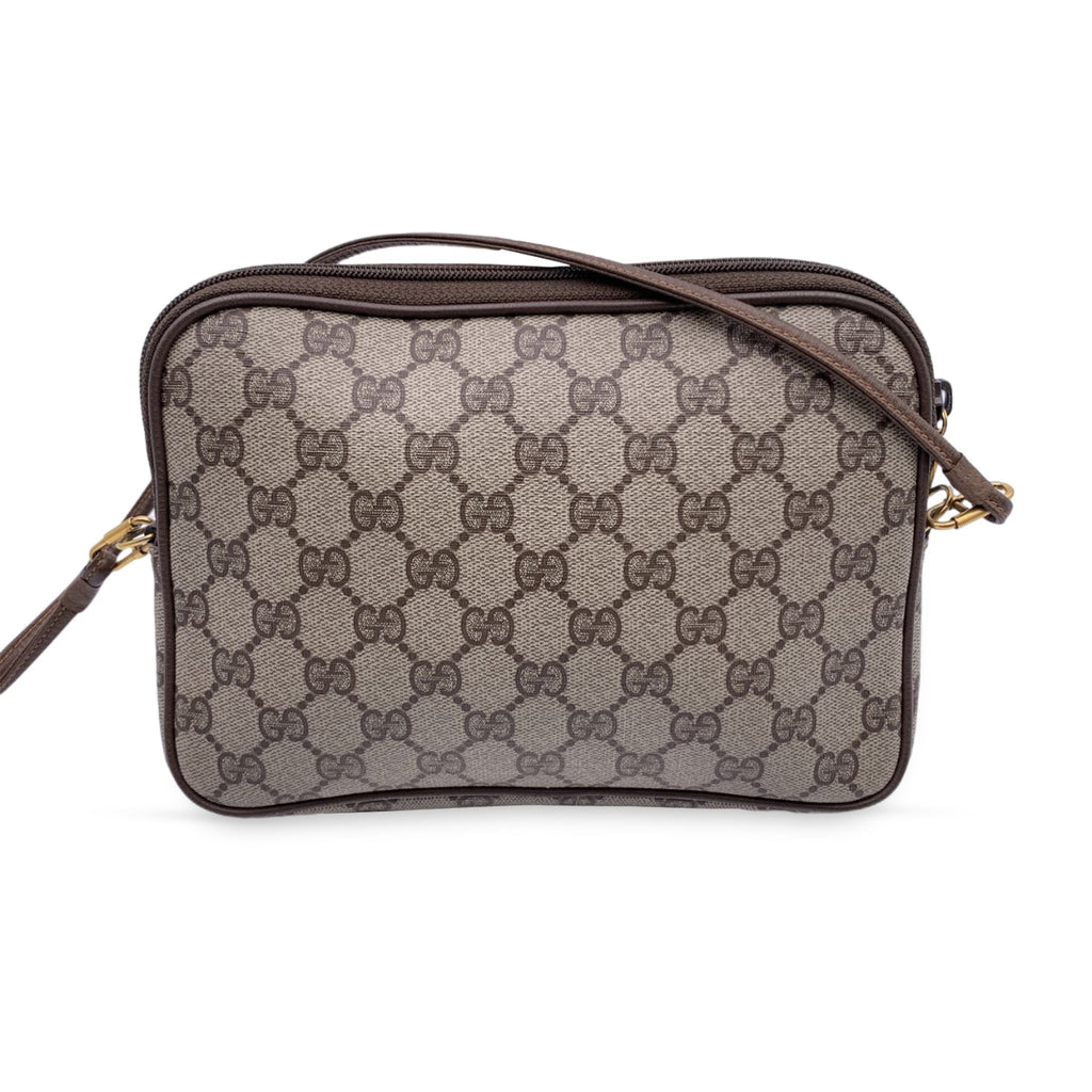 Gucci Vintage Beige Monogram Canvas Small Mesenger Bag