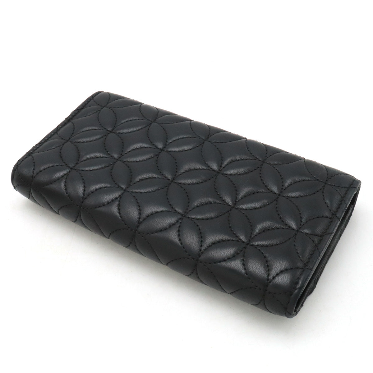 Louis Vuitton Louis Vuitton Portfolio Capsicum Flower  Two Folded Wallet Ramsin Leather Noir Black M68590