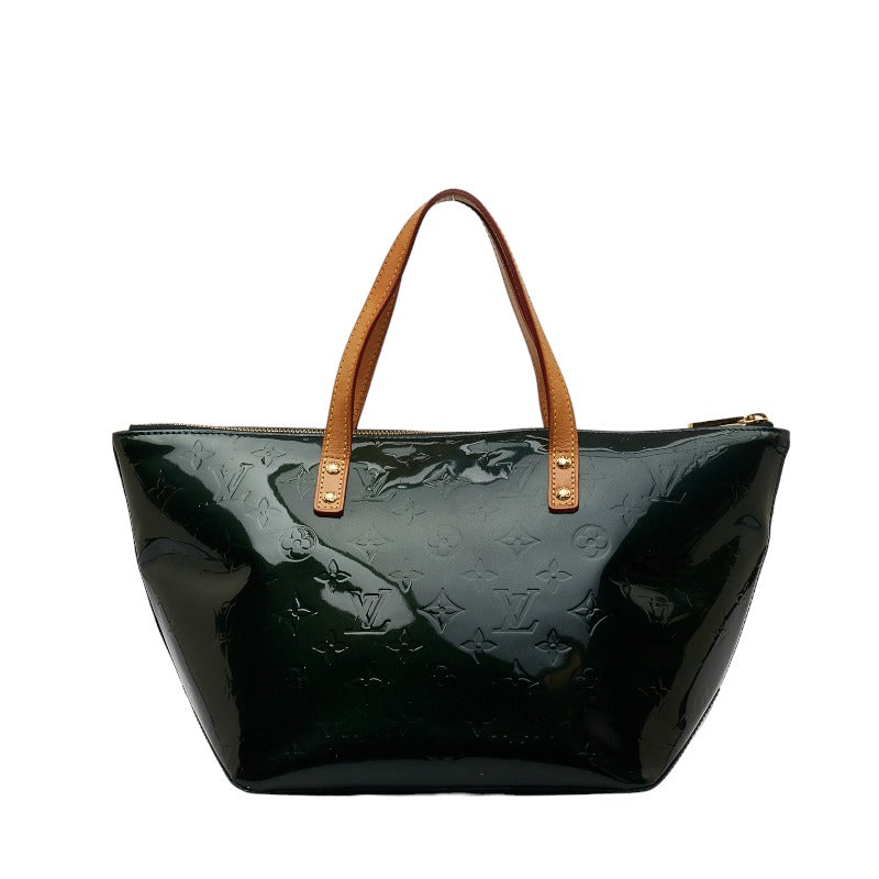 Louis Vuitton Monogram Verney Belvue PM Handbag M93671 Blue New Green Patent Leather  Louis Vuitton