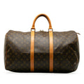 Louis Vuitton Monogram Keipol 50 Boston Bag Travel Bag M41426 Brown PVC Leather  Louis Vuitton
