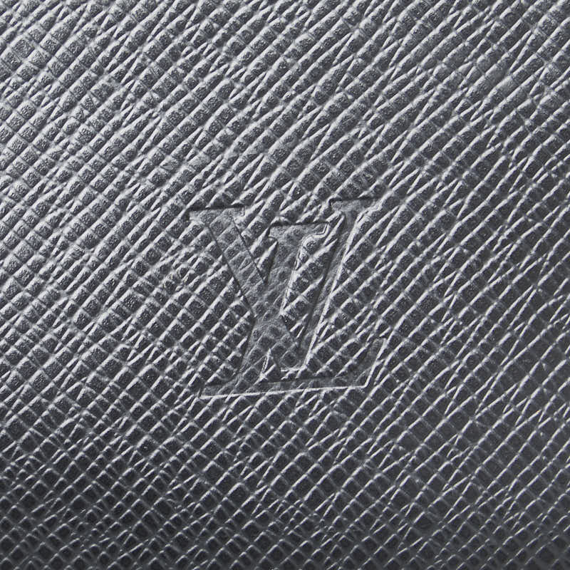 Louis Vuitton Porte Document Business Bag in Taiga Black M30052