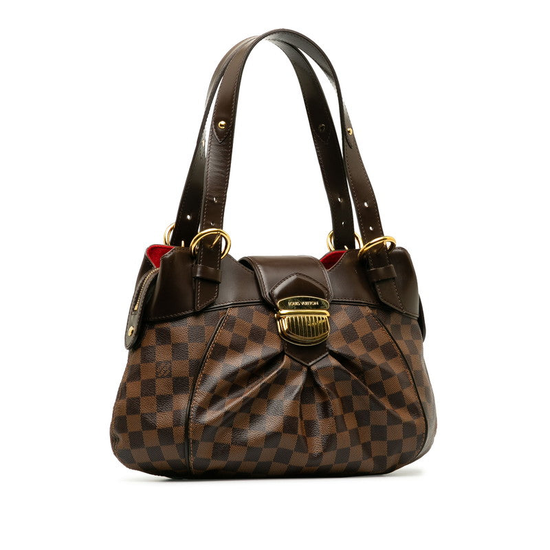 Louis Vuitton Louis Vuitton Damière N41542 Shoulder Bag PVC/Leather Evan Brown Ladies