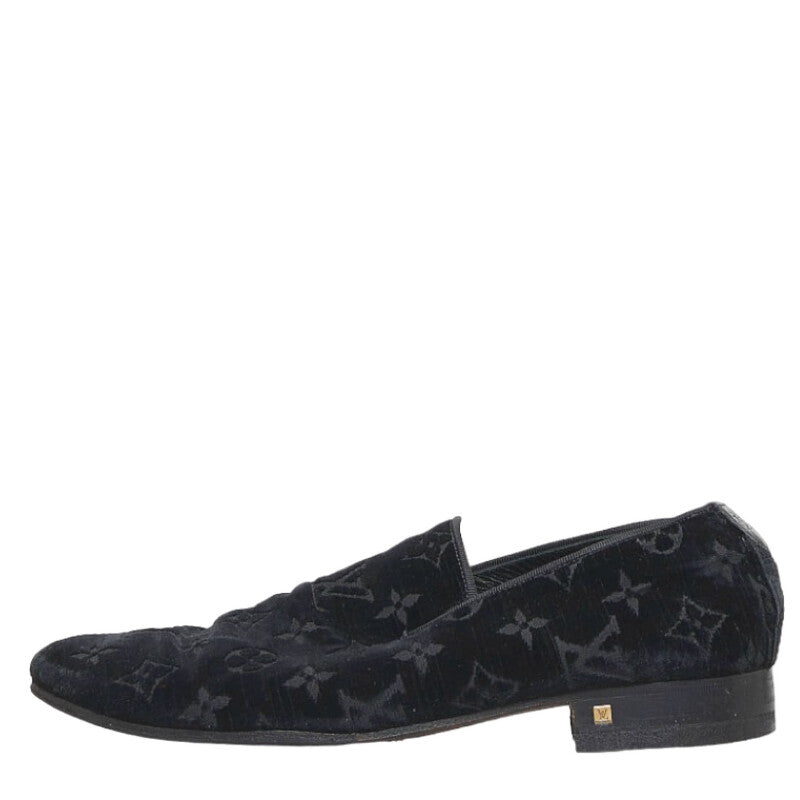 Louis Vuitton Loafer Slipper in Monogram Size: 40 Men’s ST1014 Black