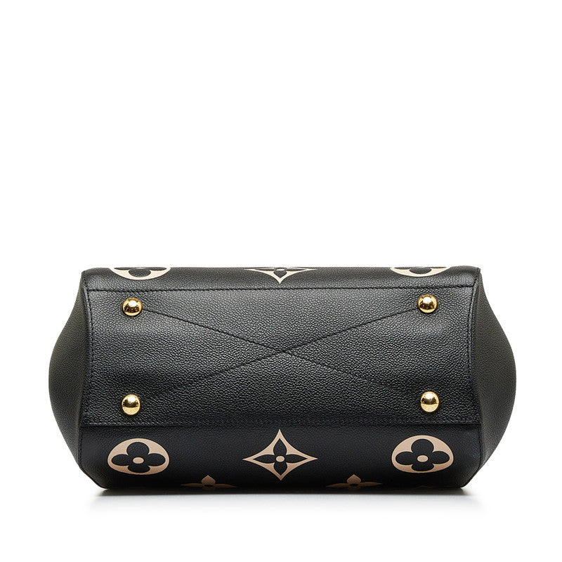 Louis Vuitton Monogram Amplant Montaigne MM Handbag Shoulder Bag 2WAY M45499 Noir Black Carf Leather  Louis Vuitton