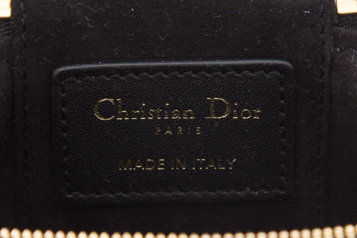 Dior Micro Lady Dior Vanity Case in Black Lambskin