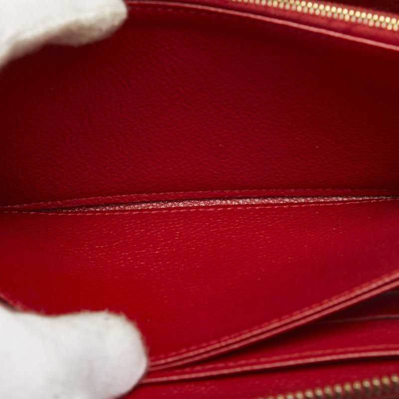 Louis Vuitton Monograms Portfolio Clementine Roundfassner Long Wallet M60169 Red Leather Ladies Louis Vuitton (London)