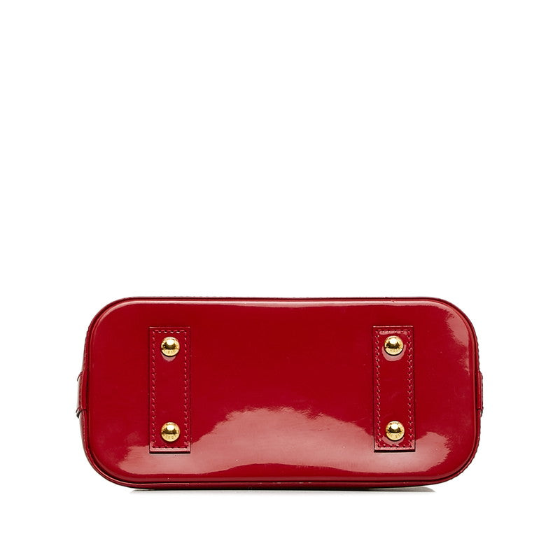 Louis Vuitton Monogram Verney Alma BB Handbag Shoulder Bag 2WAY M91771 Rose Andy Red Patent Leather  Louis Vuitton