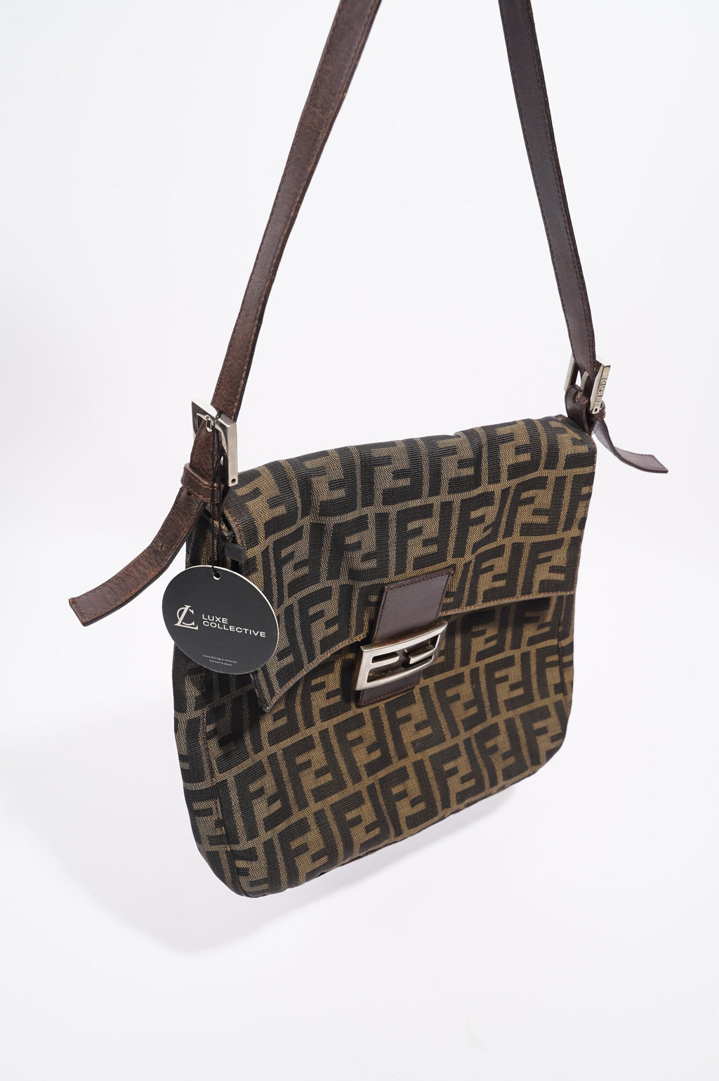 Fendi Mamma Baguette Brown Zucca Canvas