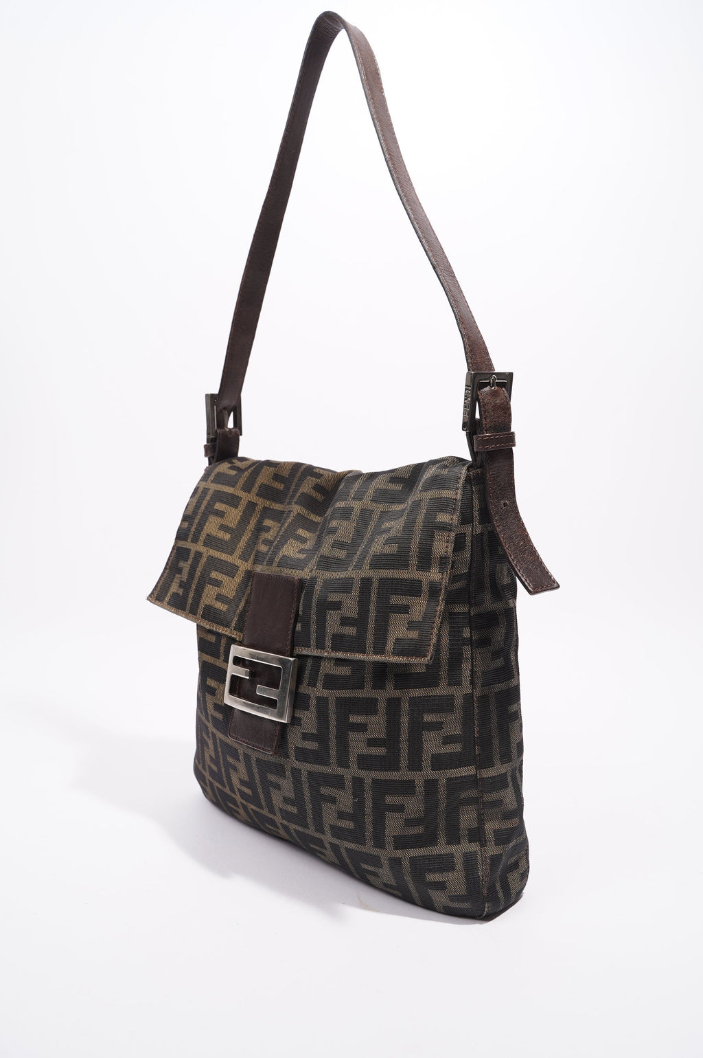 Fendi Mamma Baguette Brown Zucca Canvas