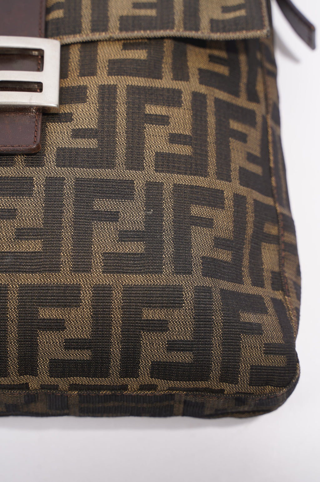 Fendi Mamma Baguette Brown Zucca Canvas